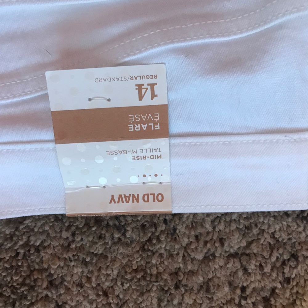 Old Navy Flare White Pants